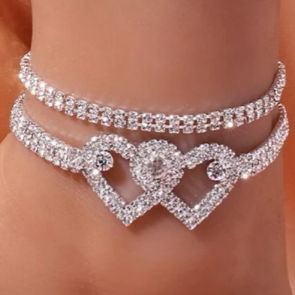 Glass Show Stopper Anklet Set - Picture 2 of 4